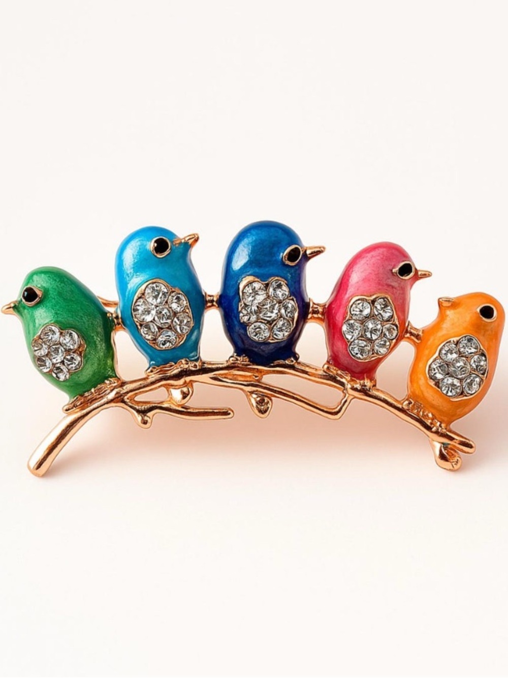 Cute Colorful Enamel Bird Brooch Pin - Picture 5 of 9